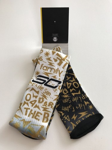 Under Armour Mens Performance Socks in White/Black Size Medium 4-8.5 - Picture 3 of 3
