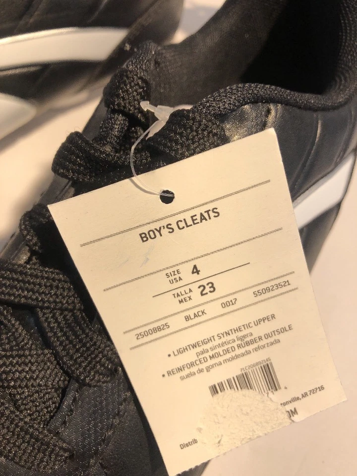 Starter Black & White Soccer Shoes Cleats Size 4 - Image 3 of 4