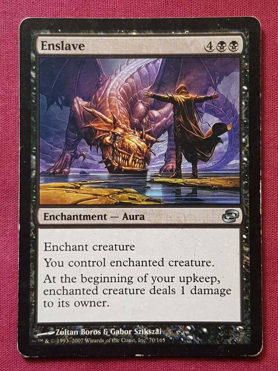 mtg planar chaos cards Magic The Gathering PLANAR CHAOS ENSLAVE black card MTG