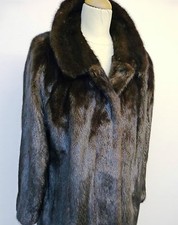  Wende Mantel mit Nerz Echt Pelz Innenfutter  Hopka Pelzmantel Microfaser