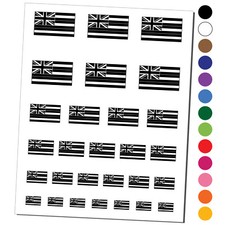 Hawaii State Flag Temporary Tattoo Water Resistant Set