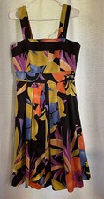 BGN Black Floral Mini Dress Size 8