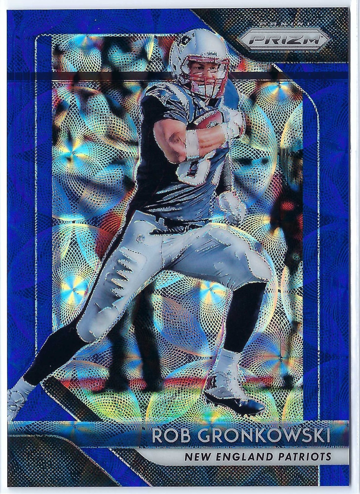 Rob Gronkowski 2018 Panini Prizm Blue Scope Prizm /99 #70 Patriots