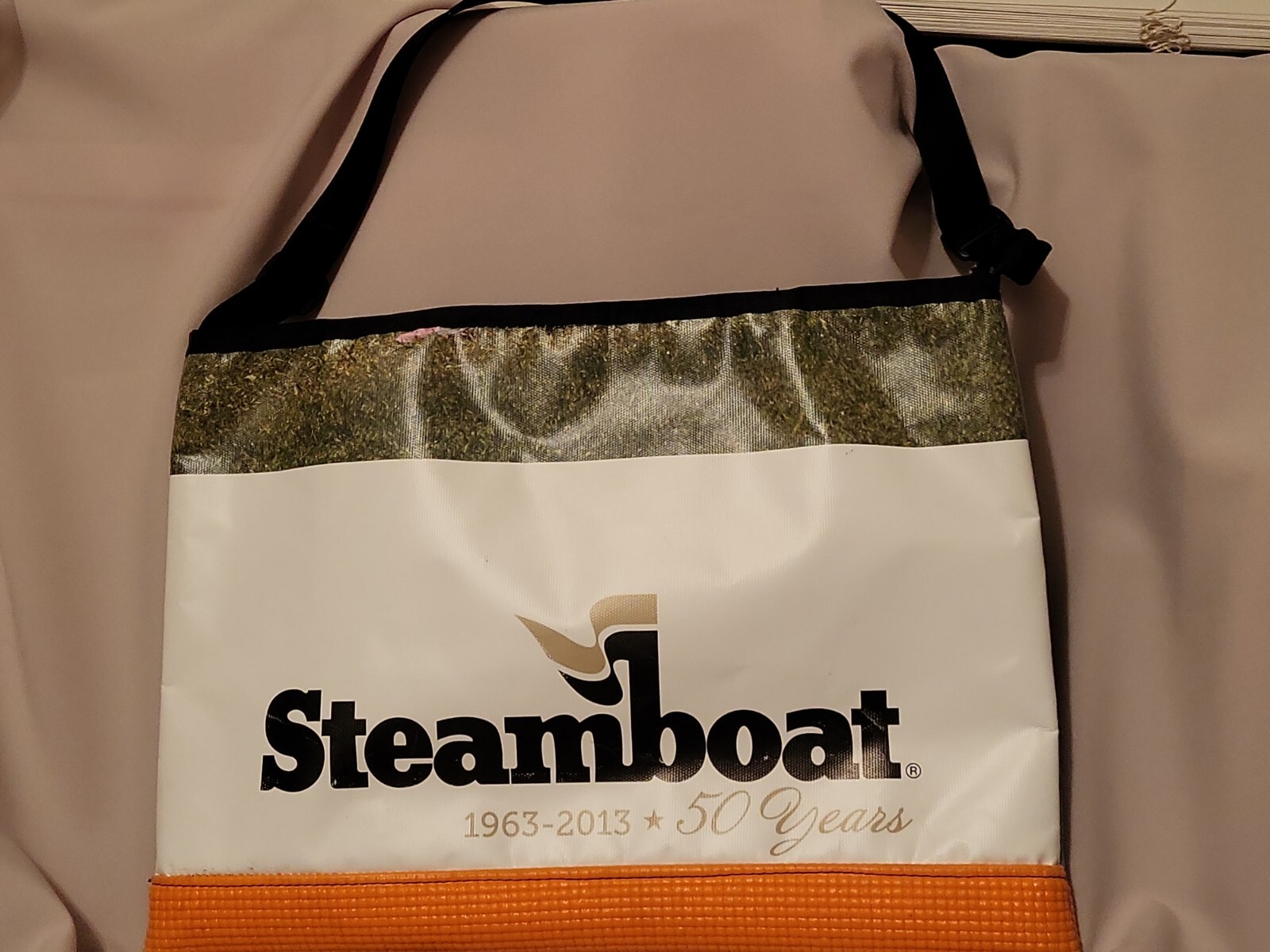 Shoulder Bag OlovesM Large Bag Green Orange White Recycled Bag Sustainable Item-image