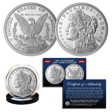 100th Anniversary of the final MORGAN DOLLAR 1 OZ 39mm Tribute Coin w/COA