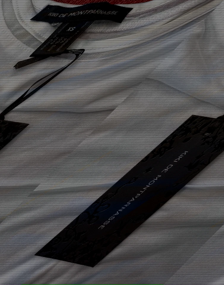 $195 Kiki De Montparnasse Mujer Blanco Seda Clásico Blanco In Time Cami. Talla L Foto 3 de 4