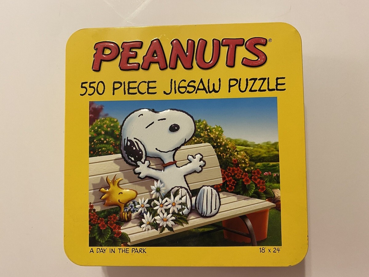Peanuts Snoopy Woodstock 550 Piece Puzzle A Day In The Park in