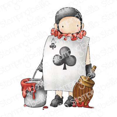 TINY TOWNIE WONDERLAND PLAYING CARD PAINTING-Stamping Bella Rubber Stamp-Craft