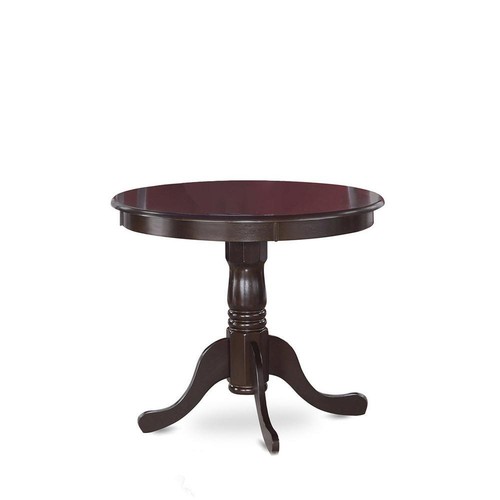 Antique Table 36" Round with Cappuccino Finish - Picture 3 of 3