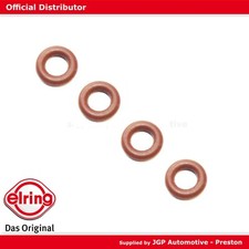 4x Genuine Fuel Injector Leak Off Seal 'O' Rings 1.6 TDI - VW Audi - Orange