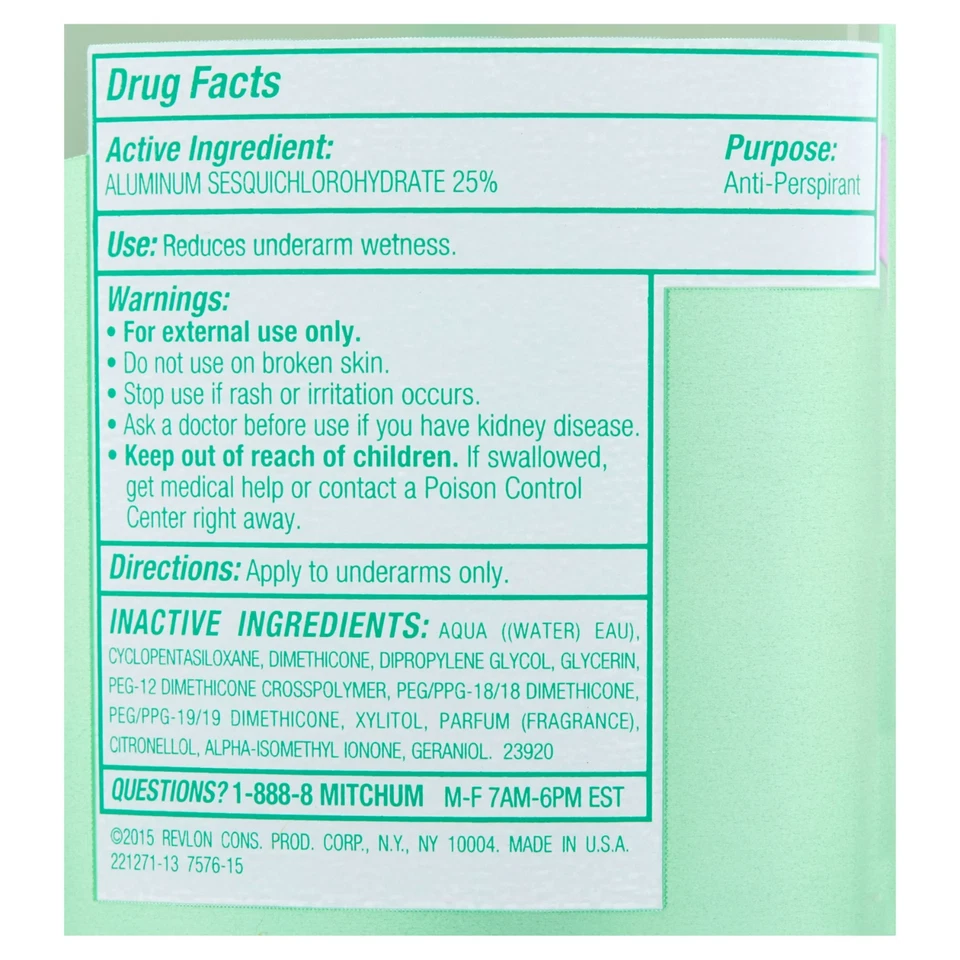 Twin Pack Mitchum Mujeres Triple Defensa Antitranspirante Desodorante Gel 3.4 OZ Foto 3 de 3