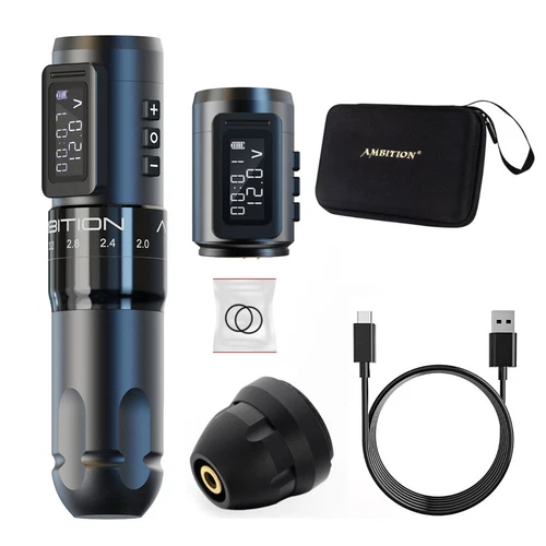 Wireless Tattoo Machine Pen 6 Stroke Length Adjustable 2.0-4.0mm Brushless Motor - product listing photo