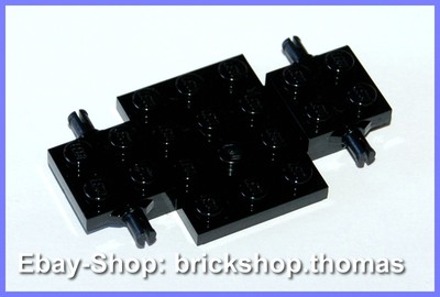 Lego Auto Chassis  schwarz 4 x 7 x 2/3 - 2441 - Vehicle, Base Black - NEU / NEW