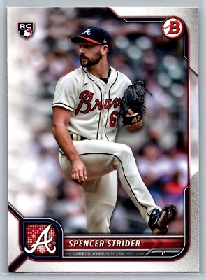 2022 bowman baseball spencer strider rookie card #41