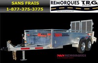 Remorque Utilitaire T66x120 HD Galvanisé