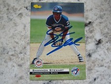 Blue Jays Shannon Stewart Signed Autographed 1994 Classic Hagerstown Suns Mint