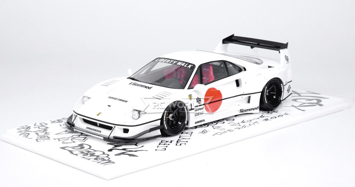 1/18 FERRARI F40 LBWK Liberty Walk Resin Model Car -WHITE 1/18 FERRARI F40 LBWK Liberty Walk Resin Model Car -WHITE