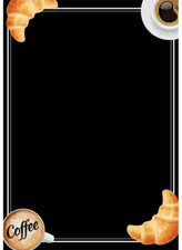 Lavagna adesiva da parete mobile bar ristorante enoteca pub 47x67 cm Coffee