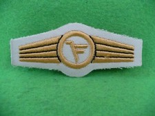 Bundesmarine Tätigkeitsabzeichen Führungsdienstpersonal in Gold auf weiss Stoff