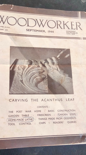4X VINTAGE antique 1940s/50s Woodworker Magazines Booklet Journal carpentry set - Picture 3 of 19
