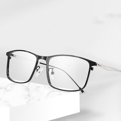 Classic Rectangle Flexible Metal Readers Reading Glasses for Men +0.50 ~ 6.00