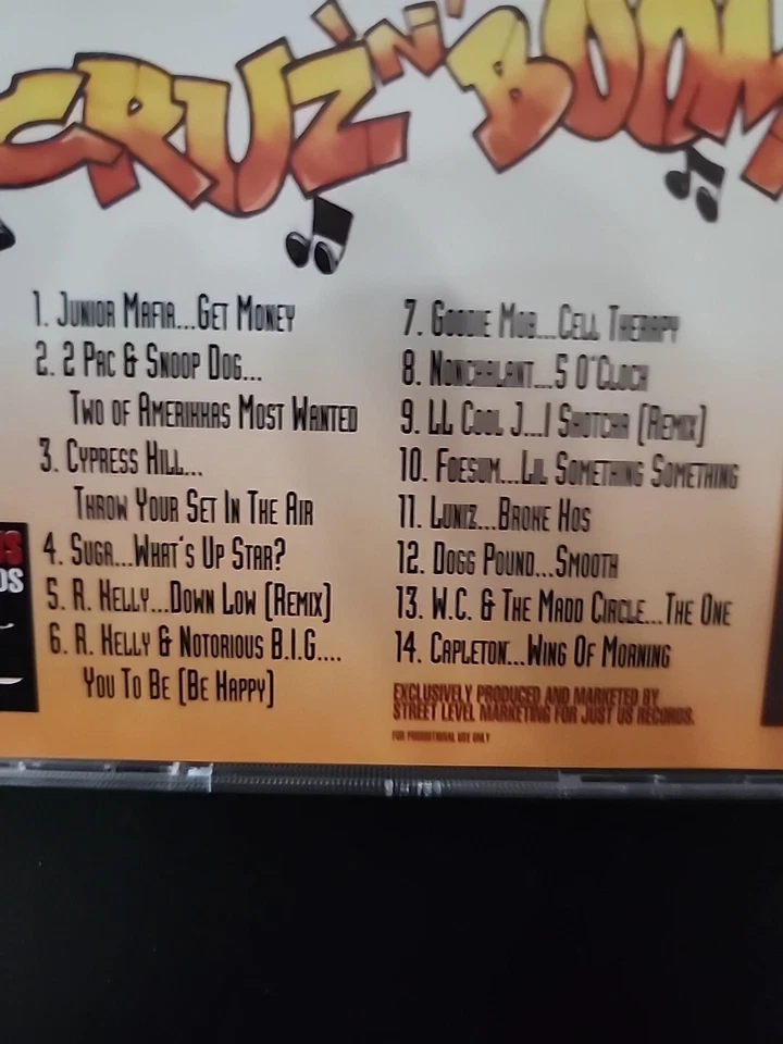 RARE! Cruz n Boom Volume 2 Lil Something Something CD 2Pac Snoop Notorious Big Foto 4 de 4