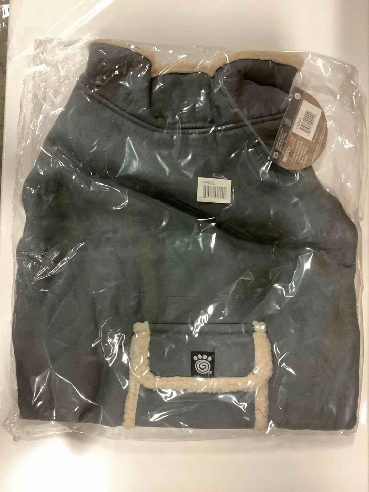 Size Large Petrageous Vest For Pet With Fleece Inside With Pocket, Gray - Image 4 of 4