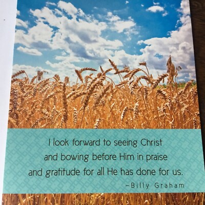 VTG Billy Graham Greeting Card Religious ~ blessings New env