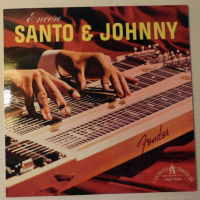 LP ''Encore Santo & Johnny'' Canadian American Records CALP 1002 Mono