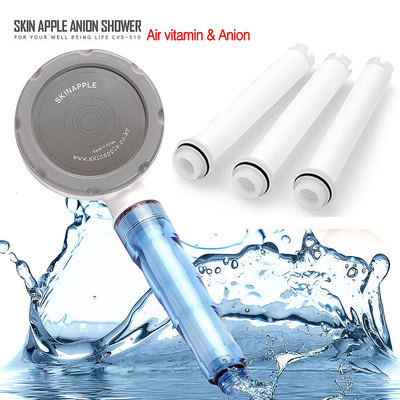 #ad Made in Korea Skin Apple High Pressure Anion Shower Head 1pcs Filter 3pcs $28.50