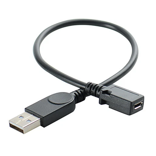 1 Ft USB 2.0 High Speed Type A Male to Micro B 5-pin Female Adapter Micro Cable - Image 3 of 4