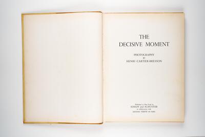 The Decisive Moment by Henri Cartier-Bresson Rare 1952