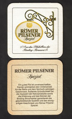 Bierdeckel -Coaster , Brauerei BINDING  Römer Pilsener , Frankfurt a.M. #1383#