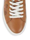 100% AUTHENTIC NEW MEN MCM COGNAC LOGO SIDE ZIP HIGH TOP SNEAKERS EU 45/US 12 — photo 4