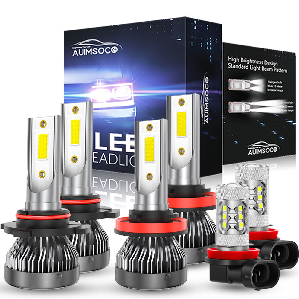 LED Headlight High Low Bulbs Fog Light 6500K For Lexus GX460 20102013