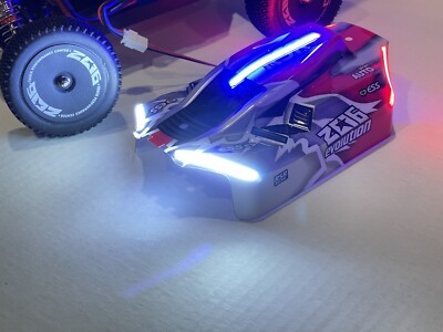 Wltoys 144001 Super Bright LED Light Custom MOD and Fully Installed with Cover.