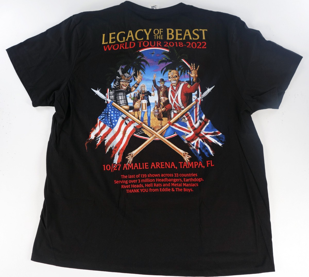 アイアンメイデン Legacy of the Beast Tシャツ2XL IRON MAIDEN Legacy Of The Beast 2019 Tour t shirt XXL