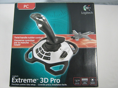 Logitech Extreme 3D Pro USB Joystick Microsoft PC Flight Simulator Untested