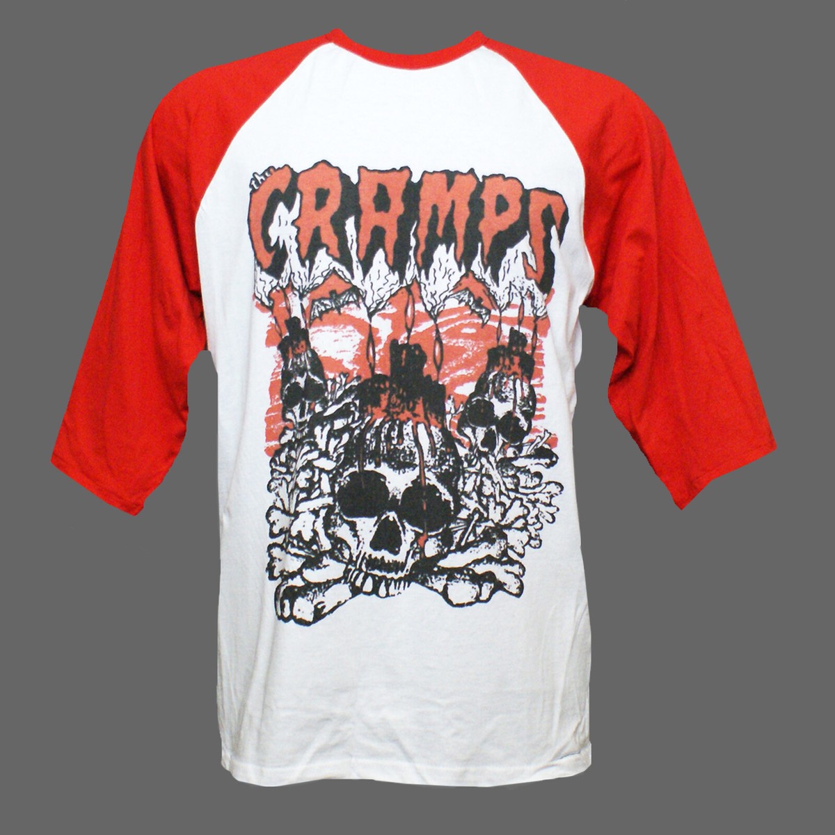 The Cramps Psychobilly Punk Rock Long Sleeve Baseball T-shirt 