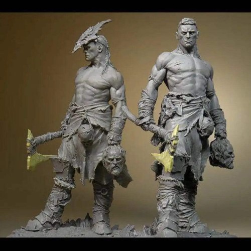 Kit Maquette Figurine Samouraï Japonais 1/24 - Résine à Peindre - 75 Mm