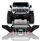 Vijay Front Bumper W/Winch Plate For 2007-2024 Jeep Wrangler JK/JL&Gladiator JT
