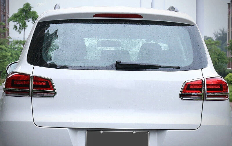 Marco de luz trasera exterior ABS cromado para Volkswagen Tiguan 2013-2016 Foto 3 de 4