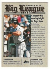 2001 Upper Deck JOSE CANSECO Insert BIG LEAGUE BEAT Card RAYS