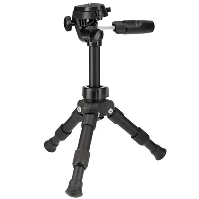 AYEX Trípode de cámara ligero y resistente con cabezal de 3 vías placa de cambio rápido nivel de burbuja