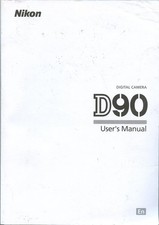 Original Nikon D90 User's Manual Booklet