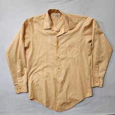 True Vintage 50s Brent Sanforized Shirt Mens 15 34 Large Dacron Combed Cotton