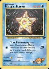 MISTY'S STARYU 92/132 COMMON GYM CHALLENGE POKEMON UNLIMITED LP