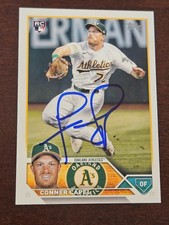 2023 Topps CONNER CAPEL A's In-Person Signed AUTO Autographed