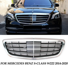 For Mercedes S-Class W222 Grill S63 S65 Maybach Front Bumper Grille 2014-2020