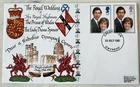 GB QEII 1981 Royal Wedding Charles & Diana Rare Nordon Art Cover Caernarfon SHS
